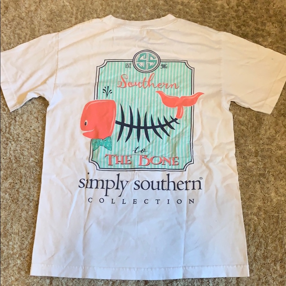 White Simply Southern T-shirt